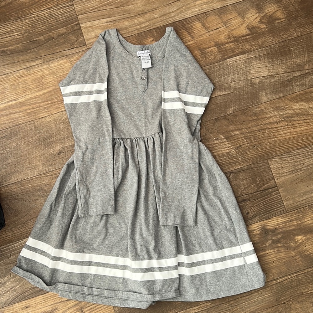 Chasing fireflies - girls L (10-12) casual gray dress